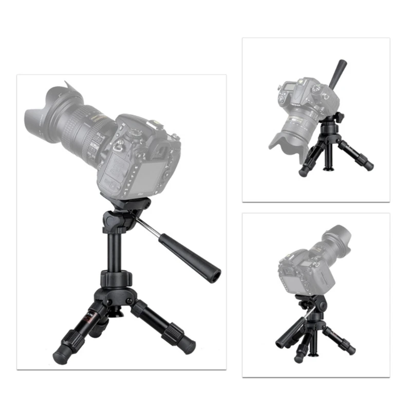 448F Mini Camera Tripod Multi-angle Shooting Camera Tripod with Universal 1/4 Screw Mount Flexible Multi-angle Shooting