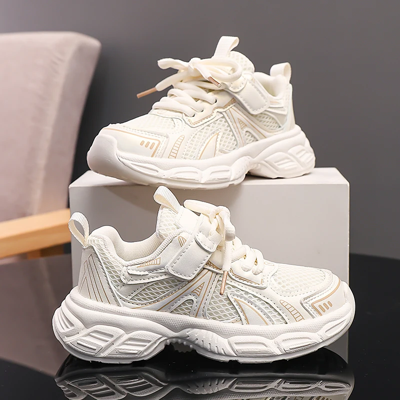 2025 Autumn New Children's Sports Shoes Comfortable and Breathable Boys' Tennis Shoes Soft soled Anti slip Girls' Casual Shoes