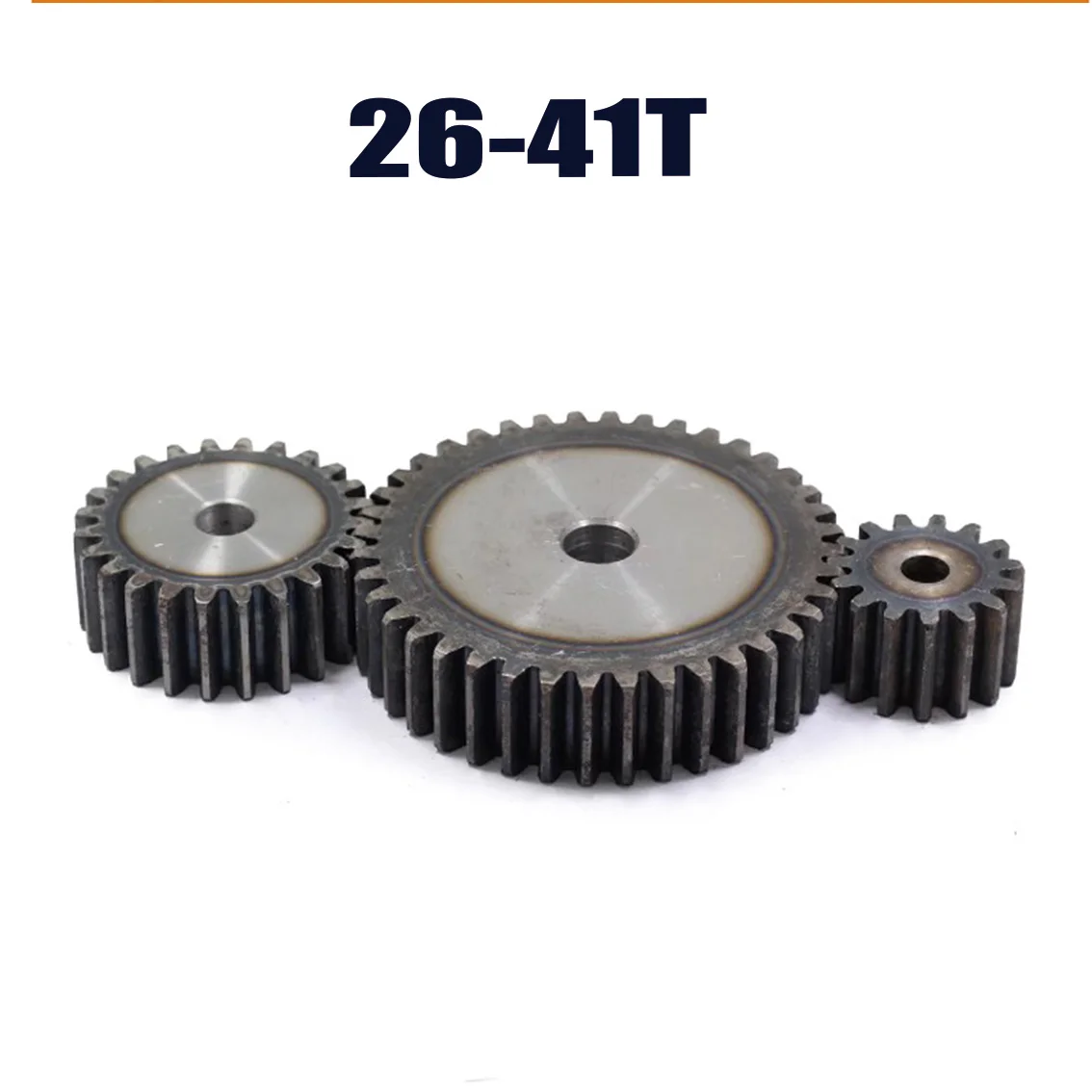 1PCS 2M 26/27/28/29/30/31/32/33/34-41T Spur Gear กระบวนการ Bore ประมาณ 10/12 มม.45 #   เหล็กชุบฟันความถี่สูงเกียร์แบน