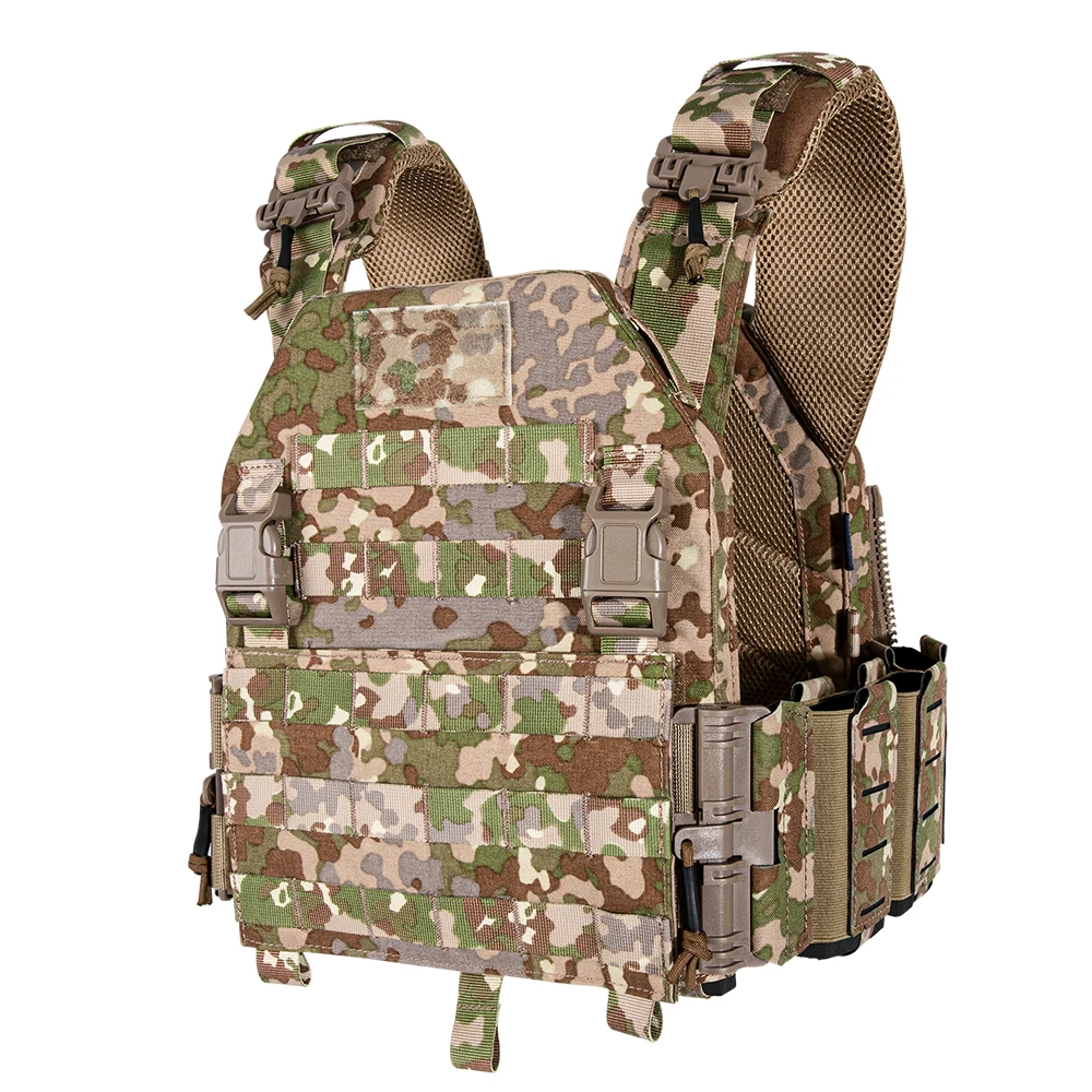 Tactics airsoft All-Terrain Durban Camouflage Vest Quick Release Molle Plate Carrier buckle Up Assault Plate Hunt paintball vest