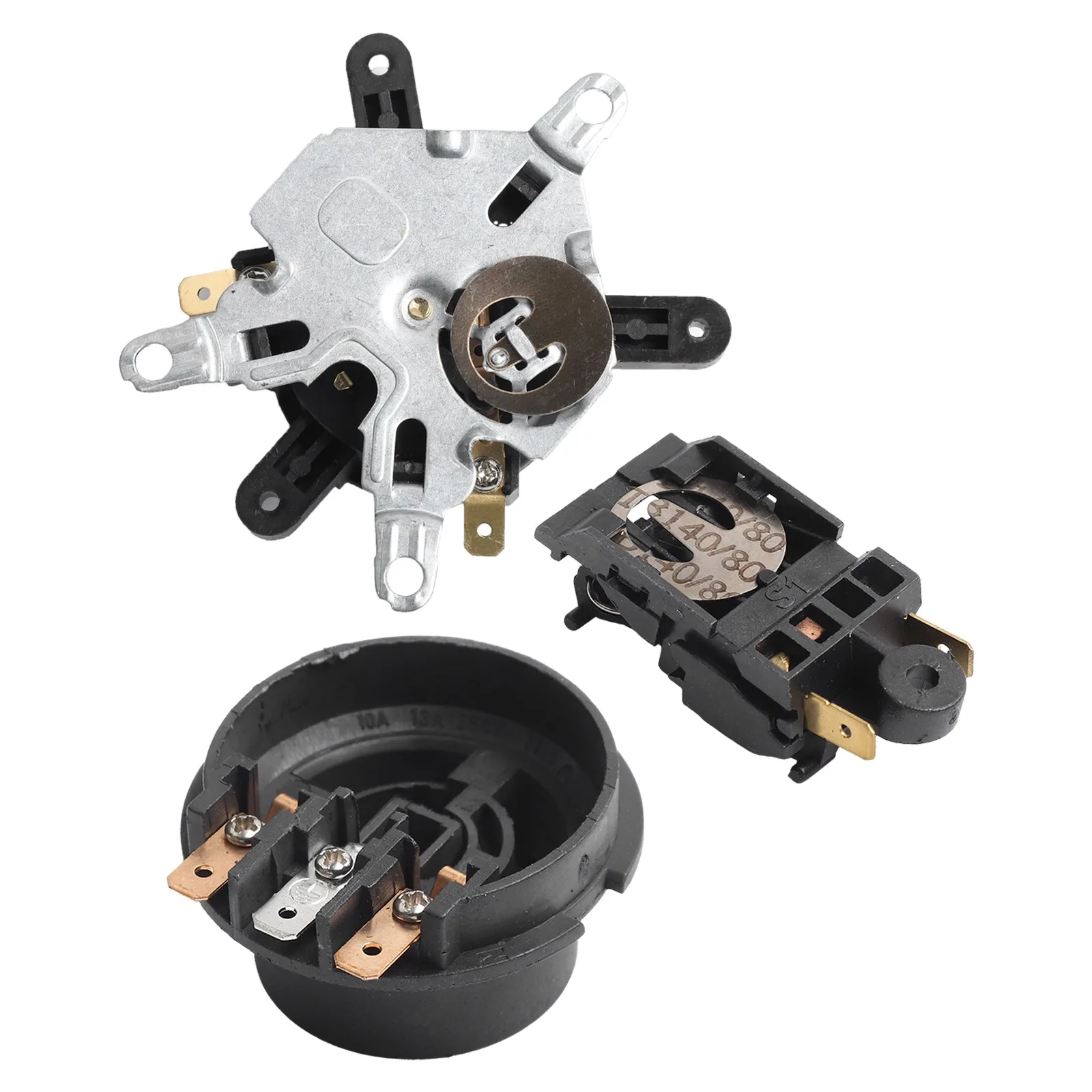 Black Thermostat Switch Connector Kettle Connector Temperature Control Kit Models Compatibility Reliable Performance