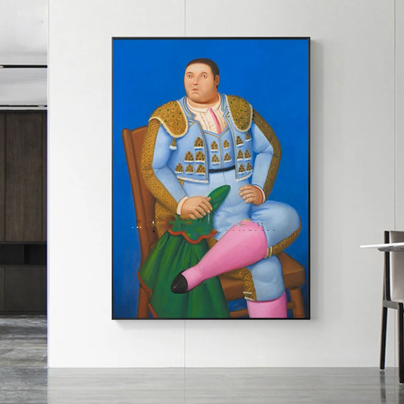 GX1027 Fernando Botero Classic Artwork bullfight Poster Prints Canvas Painting Wall Art Picture For Living Room Home Decor