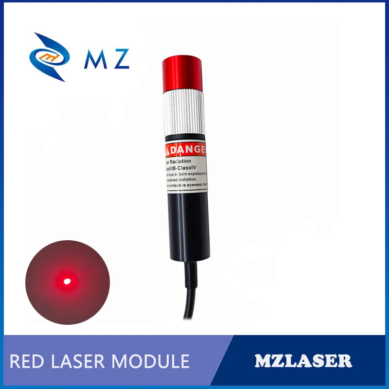 Imagem -04 - Focagem Red Dot Laser Diode Módulo D16 mm 650nm 10mw 20mw 30mw 24v Lente de Vidro com Adaptador Fornecer Industrial Grade Ajustável