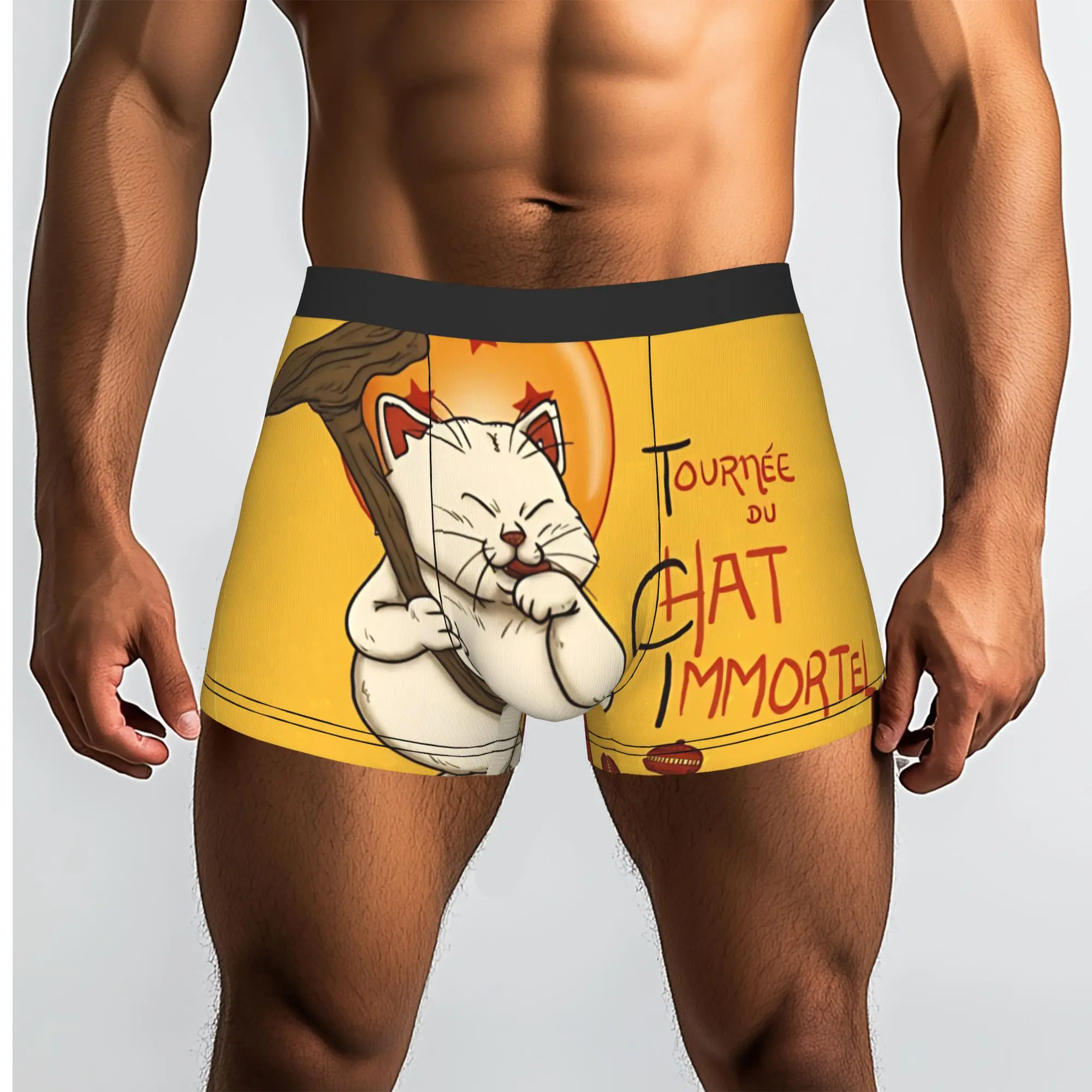 Tour Du Chat Immortel  Bandai DRAGON BALL Underpants Breathbale Panties Men's Underwear Ventilate Shorts Boxer Briefs