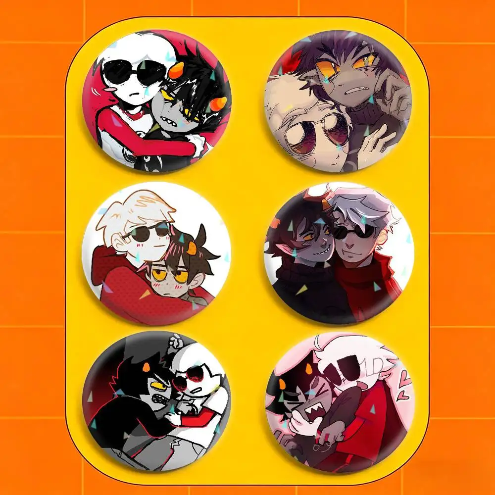 

H-Homestuck D-DaveKat Badges Niche Design Brooch for Backpack Lapel Pins Creative Accessories