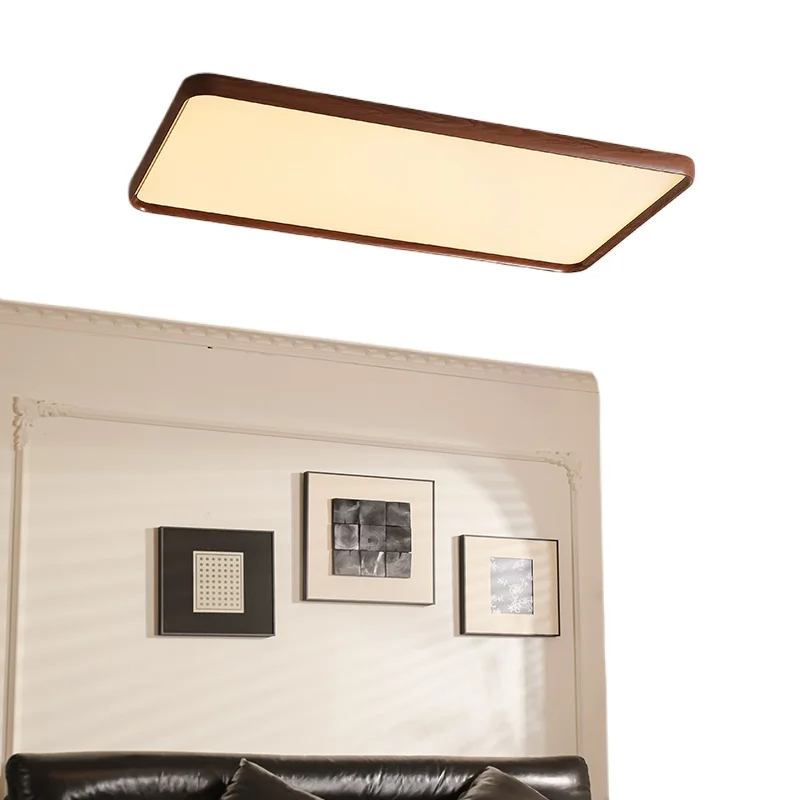 

Living room ceiling light antique modern simple hall main light walnut atmospheric dining room light