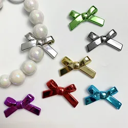 Electroplated Uv Straight Hole Bow Diy Handmade Mobile Phone Chain Beading Material Loose Bead Accessories