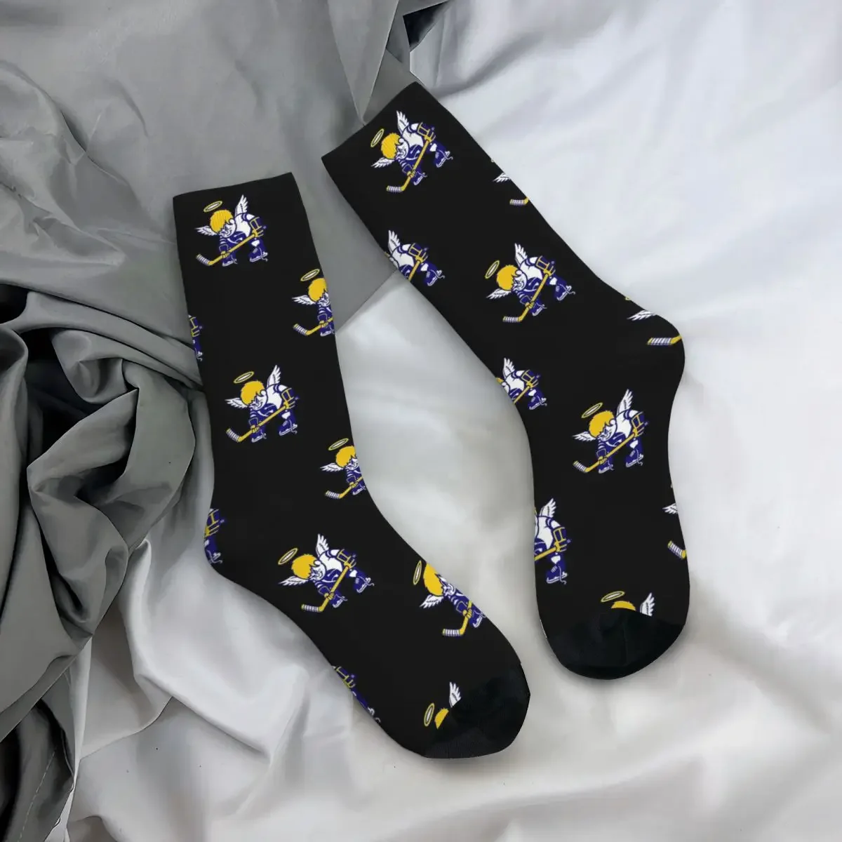 Chaussettes rétro vintage pour équipe de hockey défunte, bas absorbant la sueur Harajuku, longues, toutes saisons