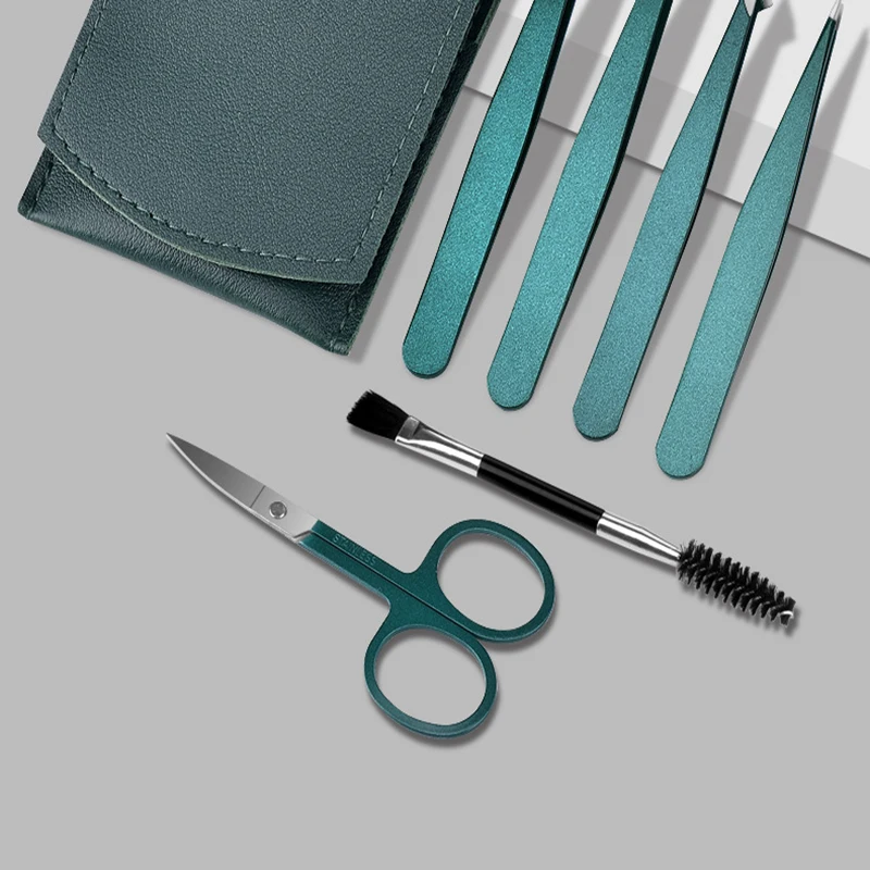 2/4/6 PCS Wenkbrauw Clips Uitbreiding Pincet Ontharing Baard Verwijderen Valse Wimper Stickers Extra Schoonheid Tool