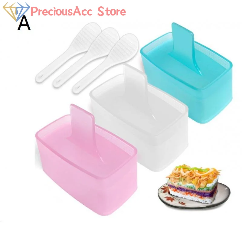 Onigiri Maker-Molde triangular para Sushi, cebolla, bola de arroz, prensa de alimentos, juego de utensilios de cocina Bento japonés, Kit de marco, herramientas, aparatos de comedor
