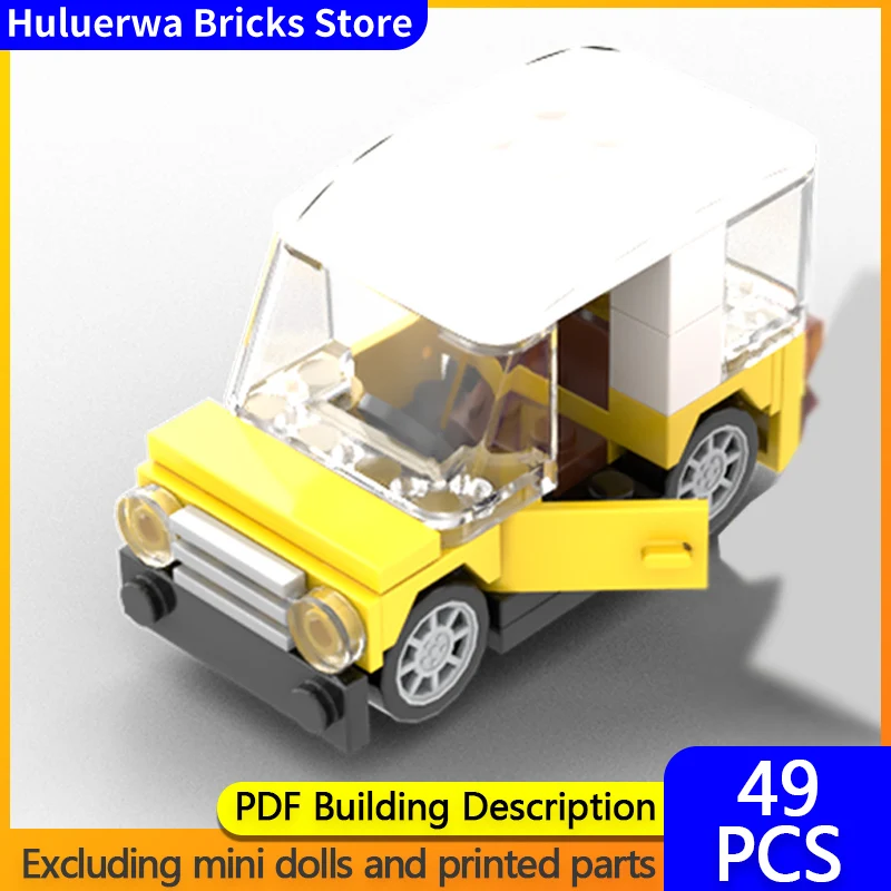 

Модель скоростного гоночного автомобиля MOC, строительные кирпичи, маленький фургон, грузовик, модульная технология, детские праздничные подарки, сборные игрушки, костюм