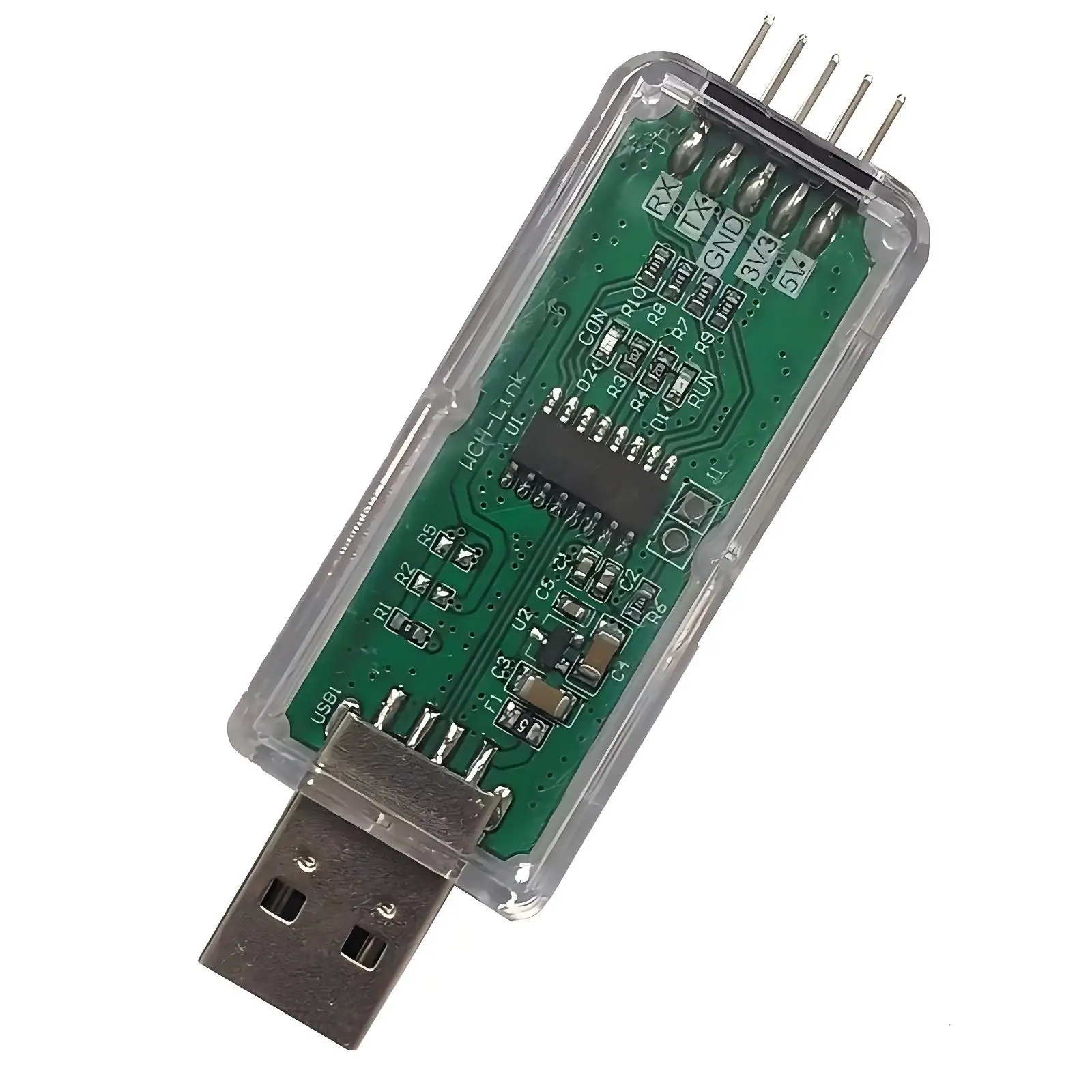 WCH Link Online Download Debugger Architecture MCU/SWD Interface 1 Serial Port to USB