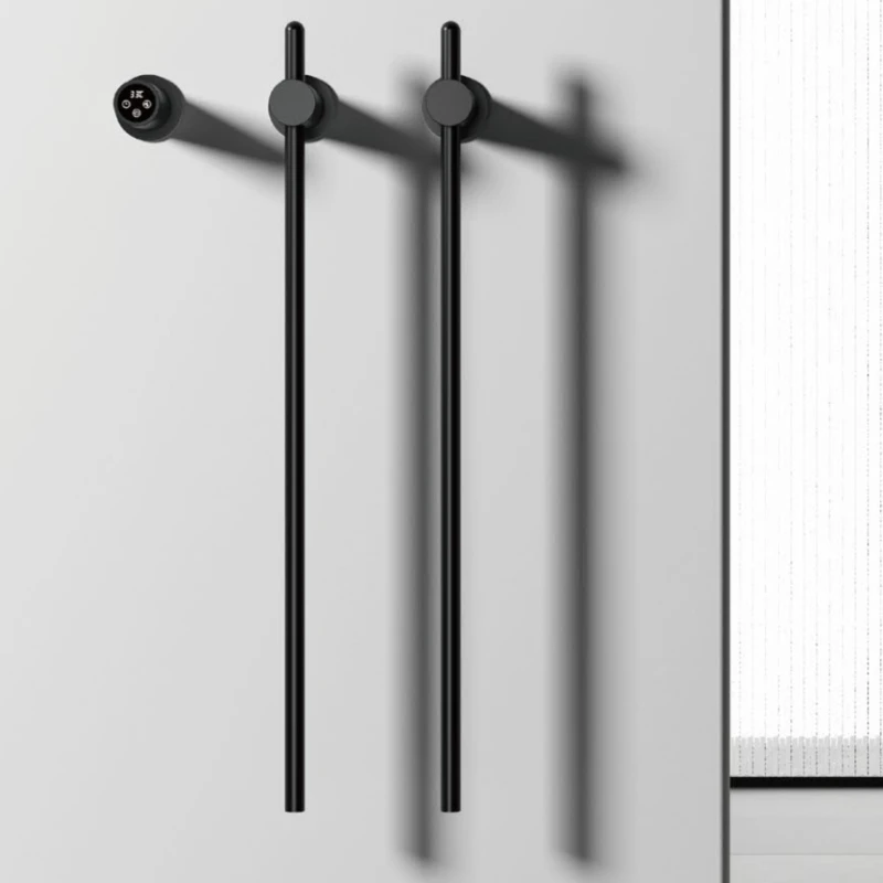 

Concealed intelligent electric towel rack heating and drying intelligent digital display pre-buried hidden embedded