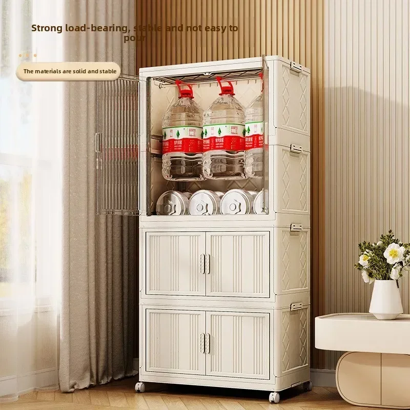 New model Installation-free children's wardrobe plastic household simple storage locker Durable