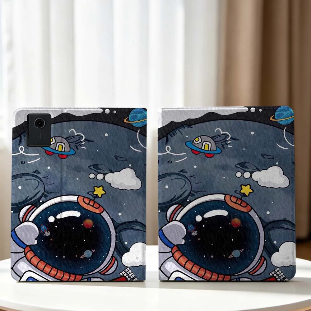 Cute Cartoon Astronaut Art Soft For Lenovo Xiaoxin Pad Pro Tab P12 P11 11 13 11.2 inch K11 Plus Pen Tray Tablet Case