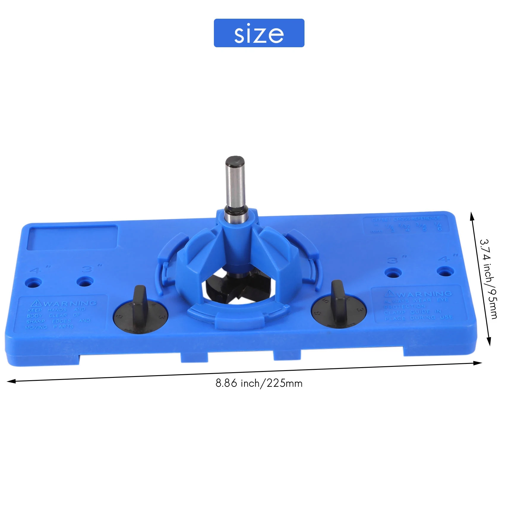 

A23P 35Mm Concealed Hinge Drilling Jigs Hinge Hole Saw Jig Drilling Guide Locator Hole Opener Door Cabinets Woodworking Diy Tool