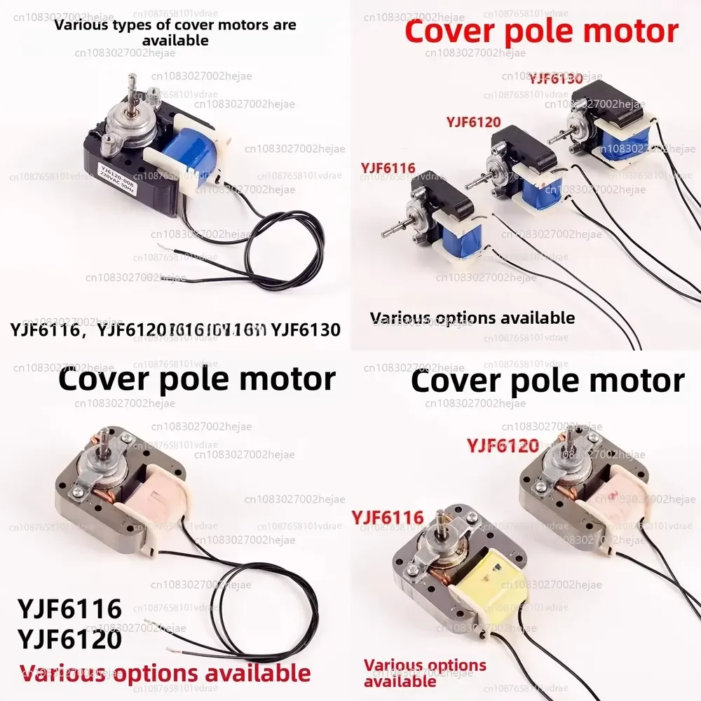 1PC Shade-pole Motor AC220V 50HZ Cross Flow Fan Motor Single-phase AC Motor Around Ventilator Warm Fan Shaft Diameter 5mm