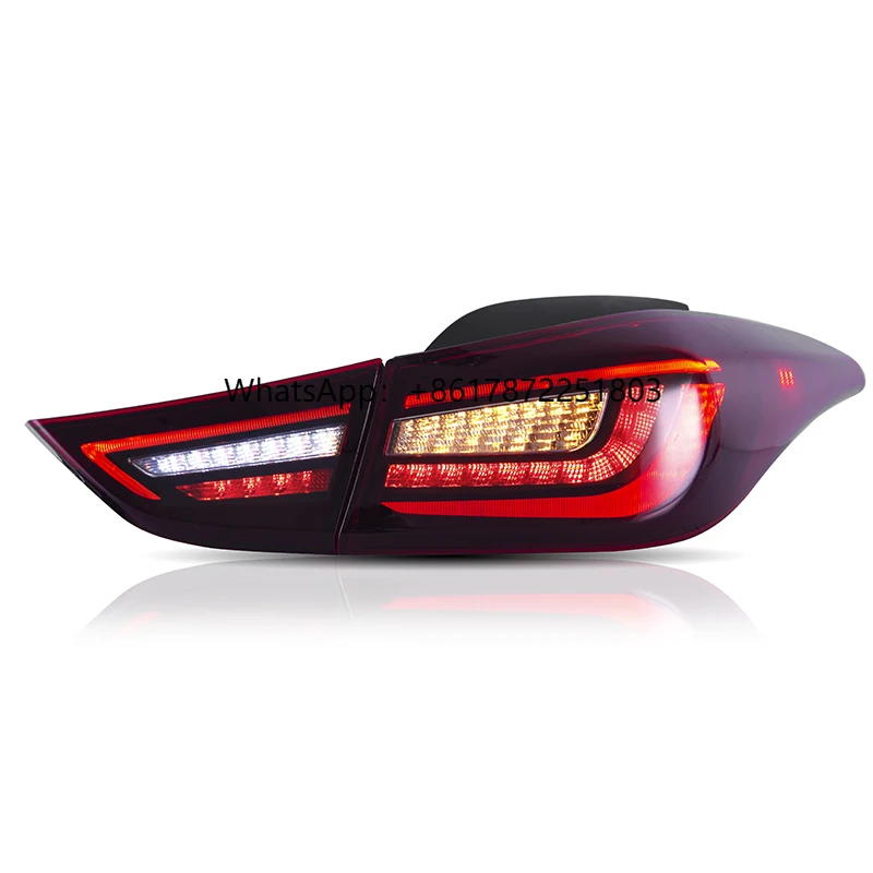 

VLAND Factory Wholesales LED Taillights Sequential Rear Light 2012 2013 2014 2015 2016 2017 2018 Tail Light for Elantra