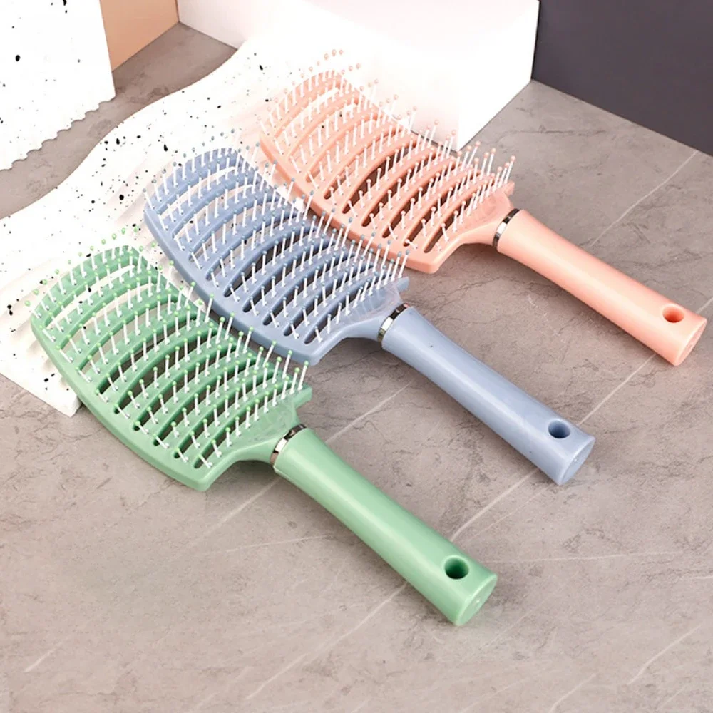 

Relaxing Curved Massage Comb Hollow Out Detangling Hair Brush Scalp Massage Combs Fast Blow Drying Detangler Hair Styling Tools