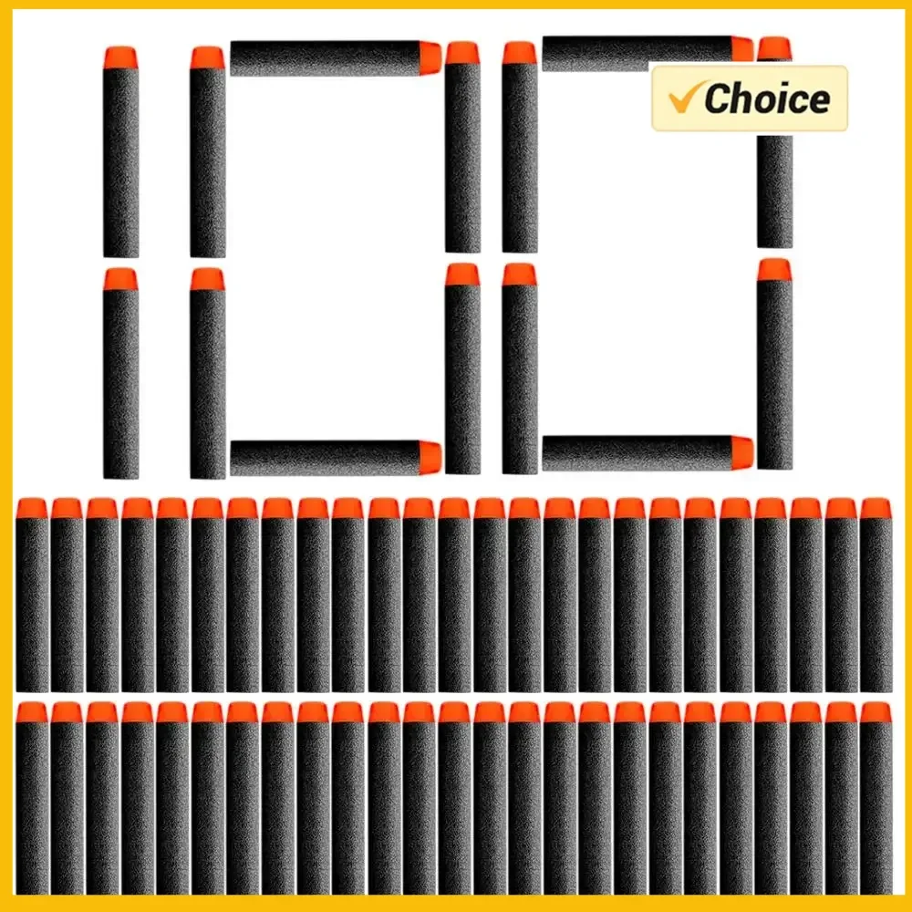 H100PCS voor Kogels Zachte Holle Gat Hoofd 7.2 cm Refill Darts Speelgoed Pistool Kogels voor Serie Blasters Xmas Kid kinderen Gift