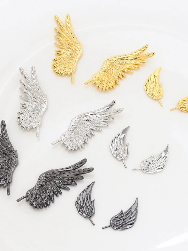 

Позолоченные медные заколки ручной работы в стиле барокко с крыльями орла, аксессуары морской волны, большие и маленькие размеры, ювелирные изделия, принадлежности