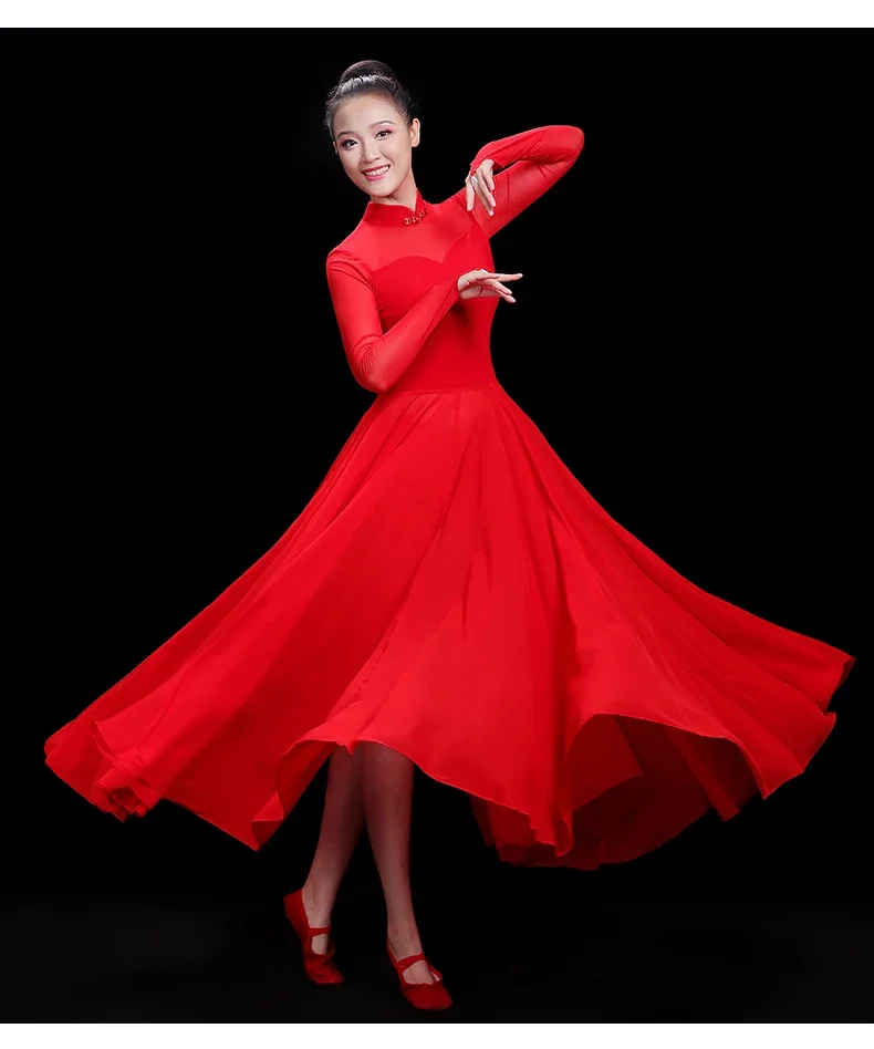 Opening Dance Large Swing Skirt Costume Female Classical Dance Costume 720 Degrees Modern Dance