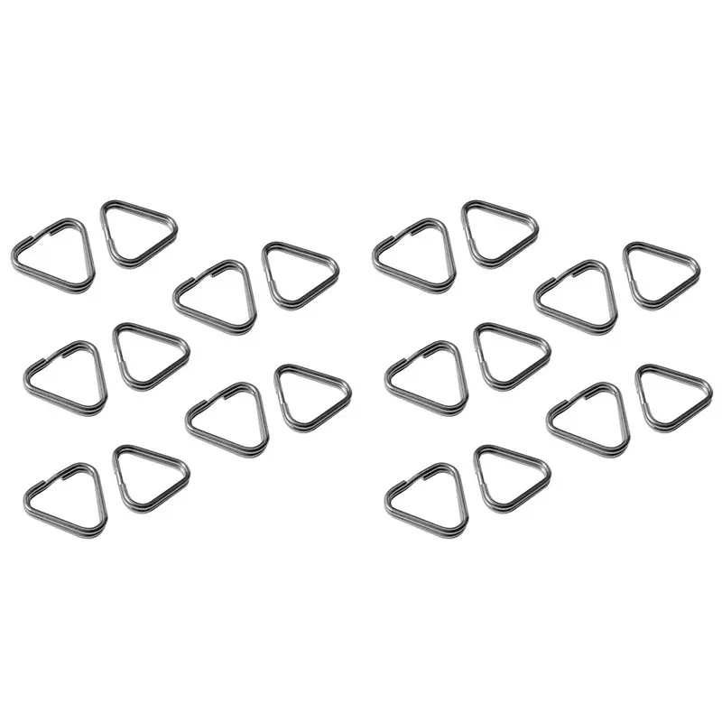 20Pcs Camera Triangle Split Ring Camera Strap Hook Belt Lug Ring For Lanyard Keychain Shoulder Strap Accessories