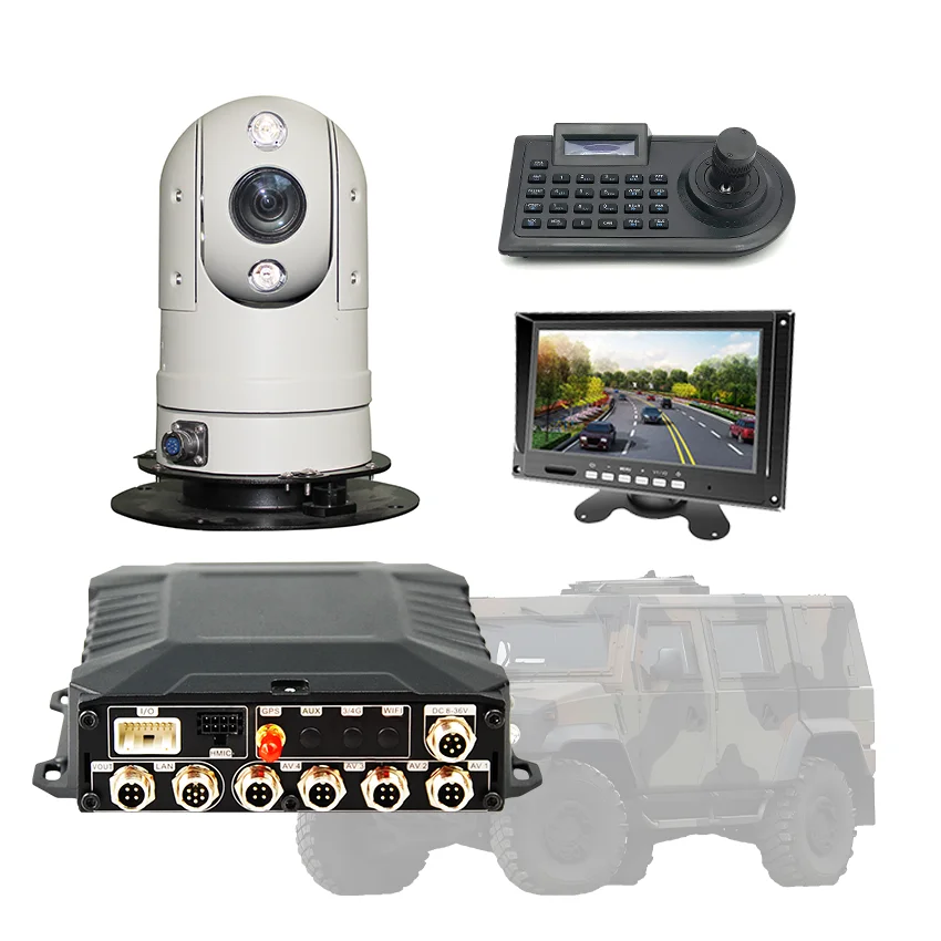 2026 1080P Car Roof Top PTZ Camera Kit with Long Range IR IPC and Night Vision 20X/30X/33X Vehicle Monitoring System