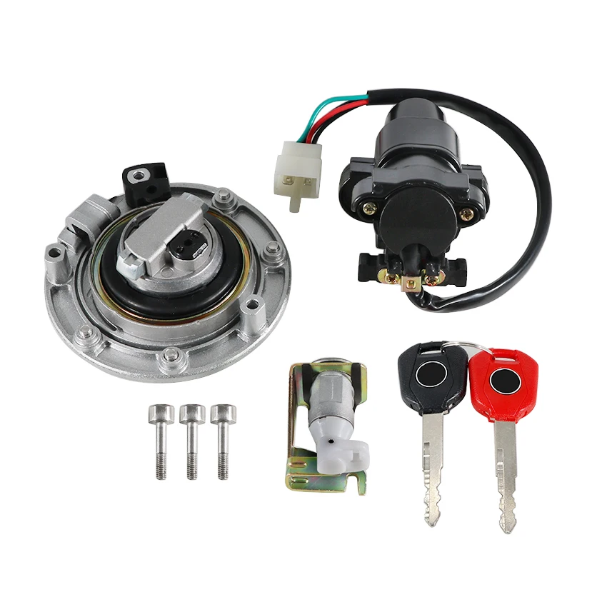 Ignition Key Switch Fuel Gas Cap Kit For Honda CBR600F CBR600RR CBR900RR CBR1100XX CB1100SF VTR1000F 35010-MBW-600 35010-MEE-A00