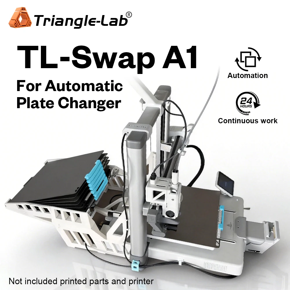 

Trianglelab Swapmod TL-Swap A1 для 3D-принтера BambuLab A1: Комплект для автоматической замены пластины A1, улучшения для 3D-печати, автоматизация 3D-ферм