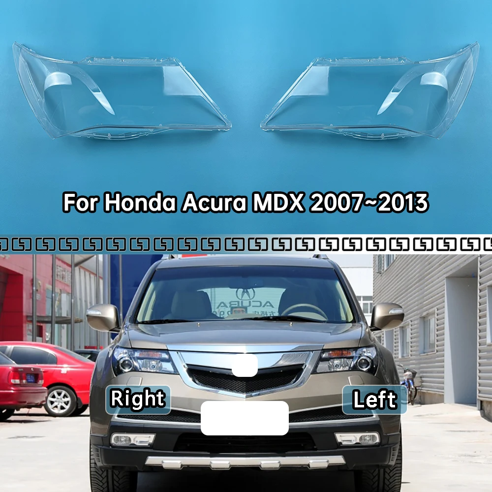 

For Honda Acura MDX 2007~2013 Headlamp Cover Transparent Headlight Lens Plexiglass Replace Original Lampshade