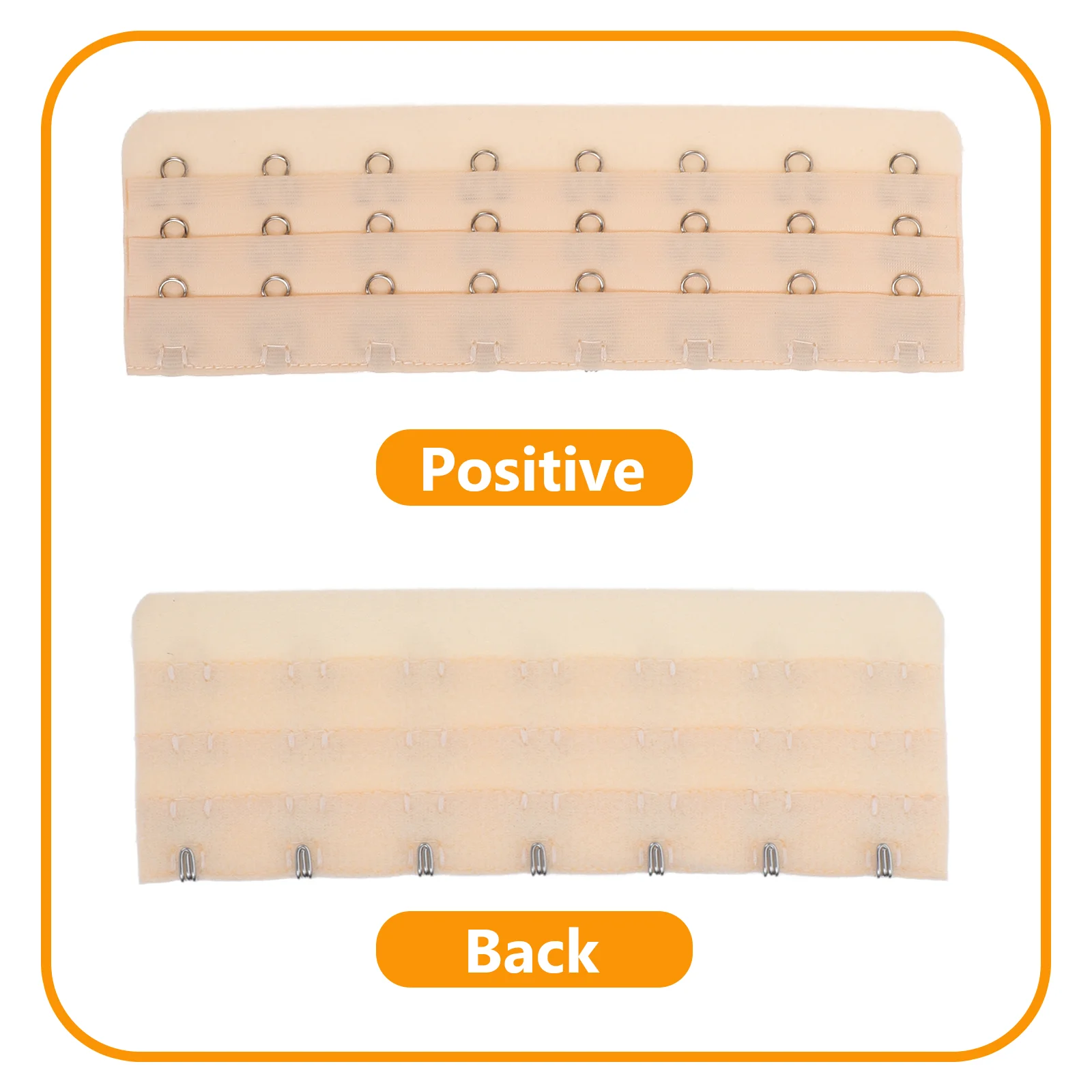 4pcs Stainless Steel Underwear Back Closure Hooks Eyes Adjustable Lasting Metal Cloth Corset for Bustiers