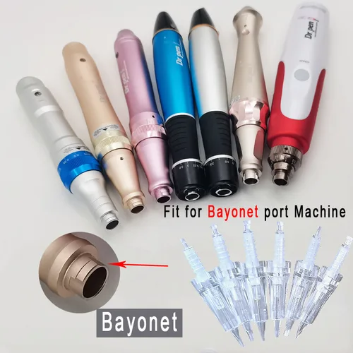 Imagen 2 del producto Aguja de tatuaje Dr.pen 100/50/10 Uds., agujas de cartucho de bayoneta PMU para Ultima Dr pen N2/M7/M5/E30/A6/A1/A10 L1 F3 R3 R5 F5 ​​F7 Pins