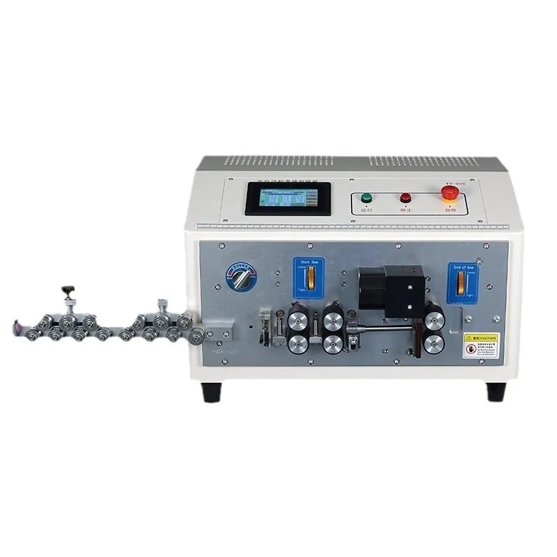 Máquina peladora de doble capa de alambre interior exterior de funda redonda de alta velocidad de 10 mm2 Máquina automática de corte y pelado de cables