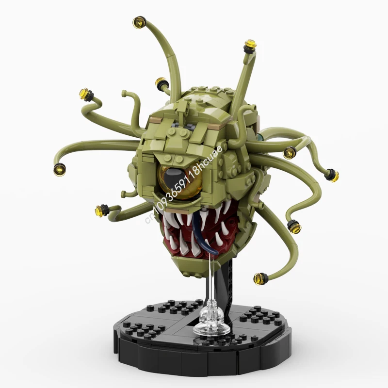 ฟิกเกอร์สะสม 507 ชิ้น Dungeons & Dragons - โมเดลหมวก Beholder ตัวต่อแบบ Moc ของเล่นสร้างสรรค์ ของขวัญสำหรับเด็ก