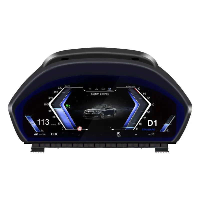 For Navihua 12.3 Inch Auto GPS Meter Gauge Car Digital Dashboard Speedometer Mirror LCD Instrument Cluster for 3 Series F30