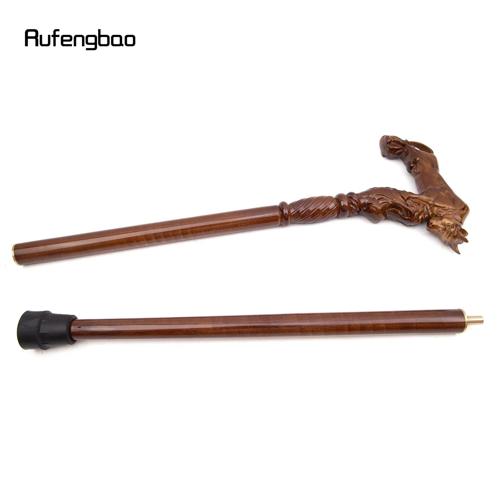 القتال الثور البني أزياء خشبية عصا الزخرفية مصاص دماء تأثيري حزب الخشب عصا المشي أداء المرحلة قصب 96 سنتيمتر #6