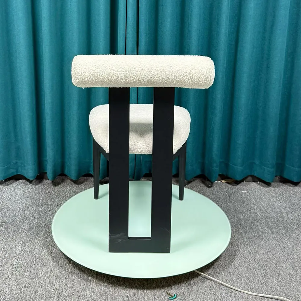 Modern Black Stainless Steel Stackable Durable Hotel Restaurant Chairs with Velvet Backrests for Event Rental