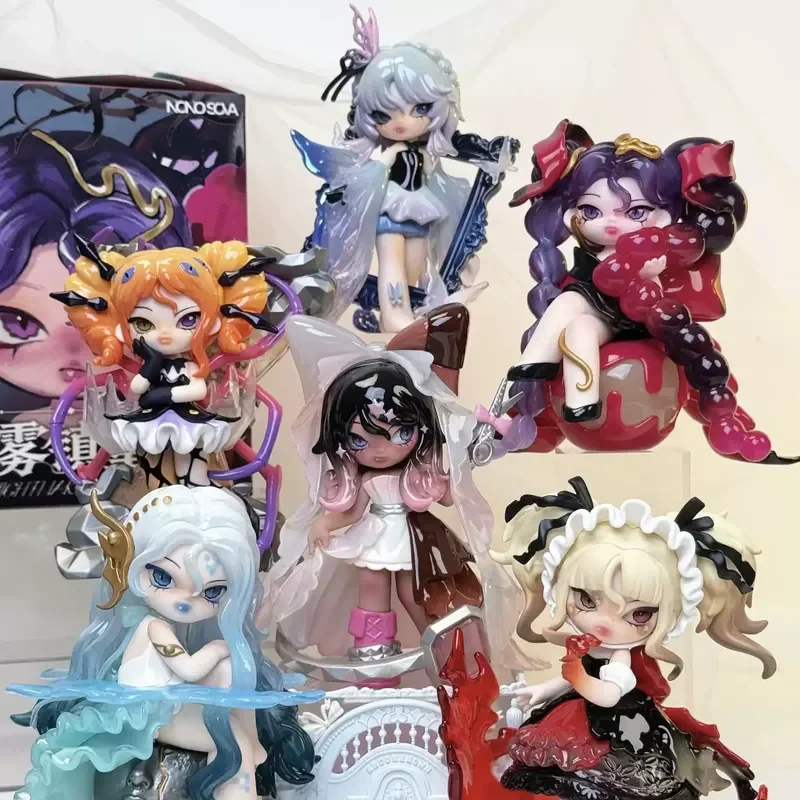 

Коллекционные фигурки Nono Sova Nightmare Lullaby Series: кавайные аниме-куклы, трендовые игрушки-сюрпризы в закрытых коробках, украшения для рабочего стола, подарки