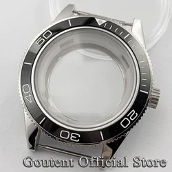 Goutent 41mm Ceramic Bezel Watch Case Sapphire Crystal Fit NH35 NH36 Miyota 8215/821A, DG2813/3804,ETA 2836 2824 PT5000 Movement