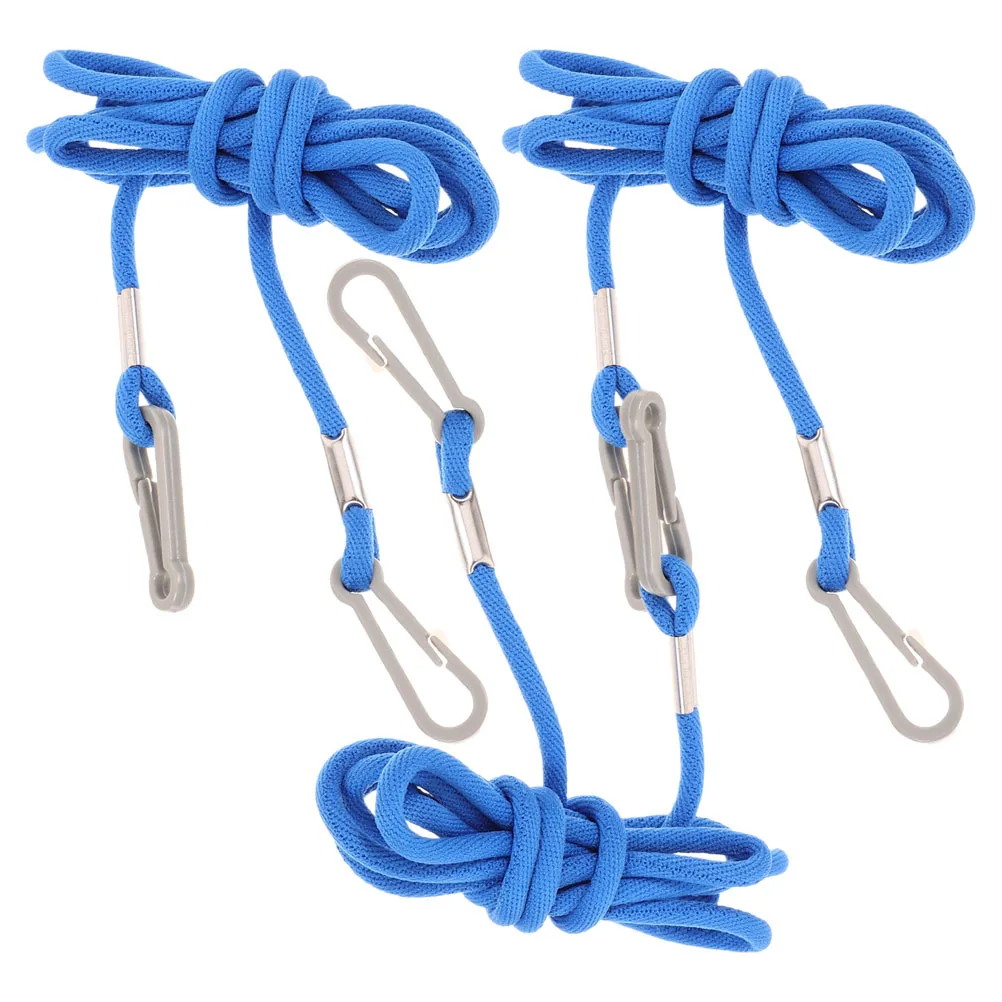 

3Pcs Kids Gloves with String Lanyard Set Anti-Lost Mitten Clips for Winter Coats Reusable Nylon Strap for Ski Outdoor Cold