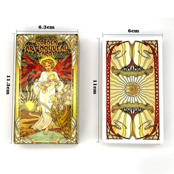 Tarot Oracle Cards English Version Board Games Deck Witchcraft Fairy E-guidebook Mysterious Divination Playing Cards