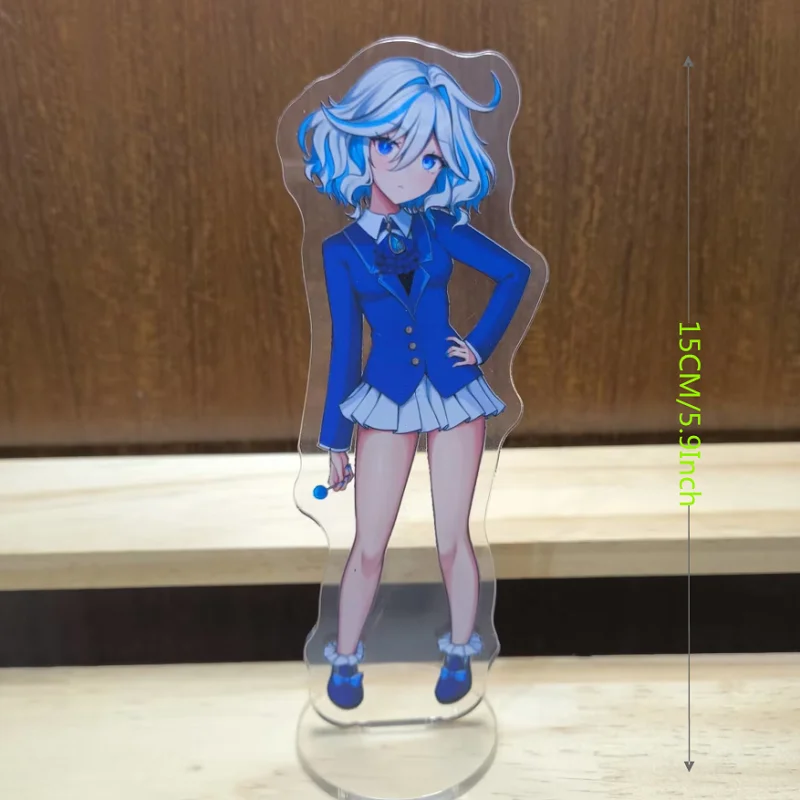 Anime Impact Furina Focalors Cosplay Home Decorations Acrylic Action Figure Lynette Stand Sign Room Decor Fans Collection Toy