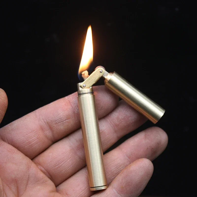 

Creative portable nunchaku lighters pull-out grinding wheel lighters chimney men's cigarette lighter wholesale ignition tools.