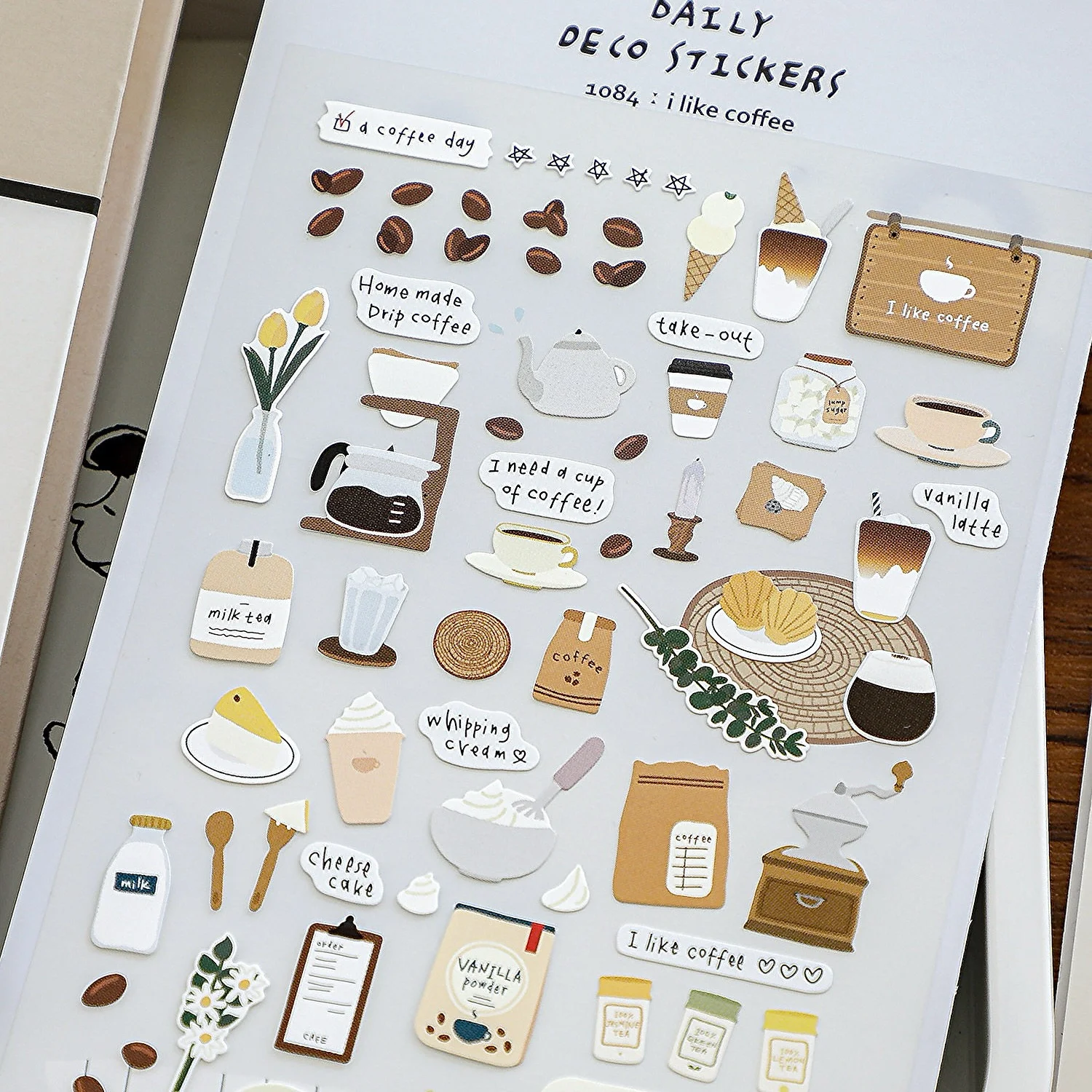 Korean Import Suatelier I Like Coffee Paper Stickers Scrapbooking Diy Diary Stationery Sticker Cute Sticker 1084