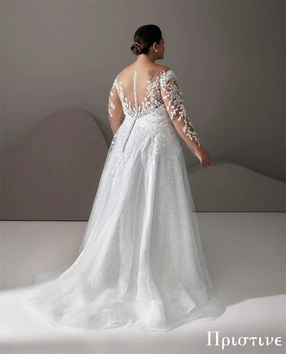 Vestido de novia exquisito de Organza blanca elegante de talla grande personalizado vestidos de novia apliques de lujo fiesta nupcial de alta calidad