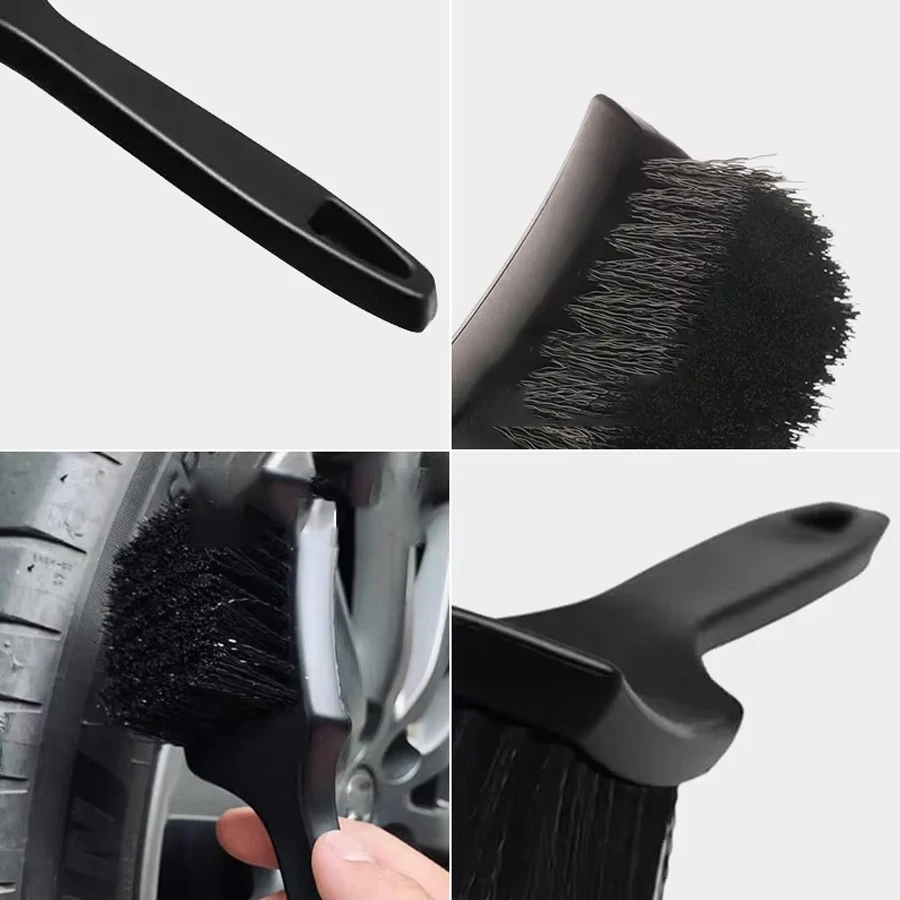 Car Tire Rim Brush Wheel Hub Cleaning Brushes Car Wheels Detailing Cleaning Accessories Black Tire Auto Washing Tool image 6