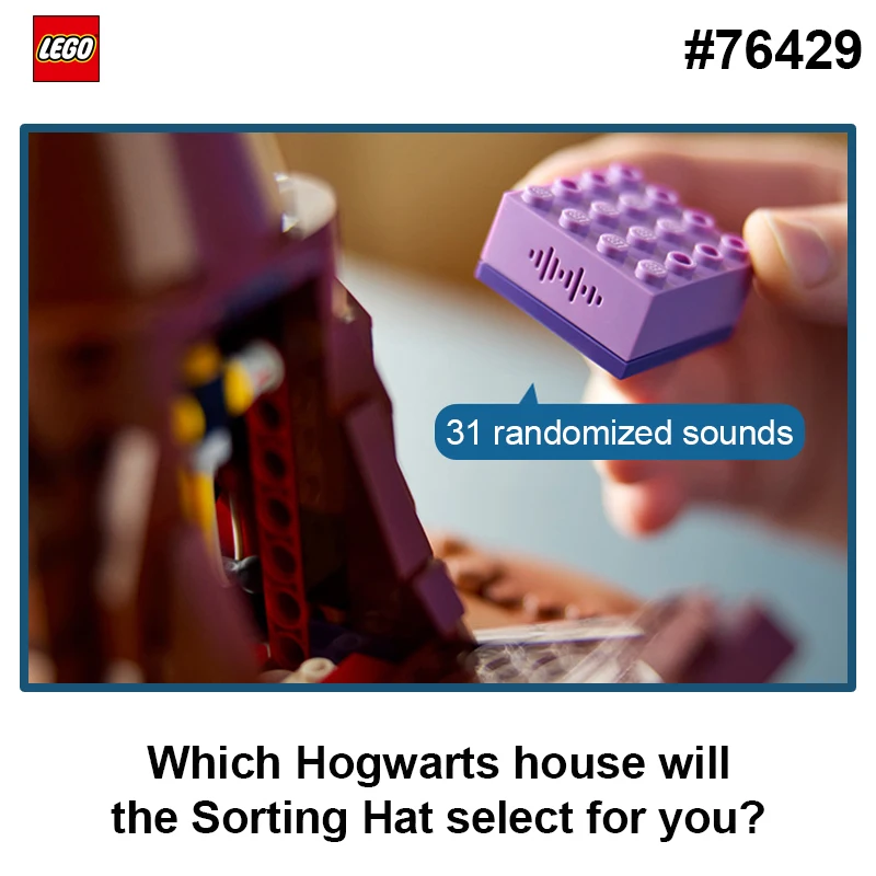 LEGO 76429 Talking Sorting Hat 561 PCS for Harry Potter  fans  Buiding Blocks Model DIY Toys For Boys Girl Gift ages 18+