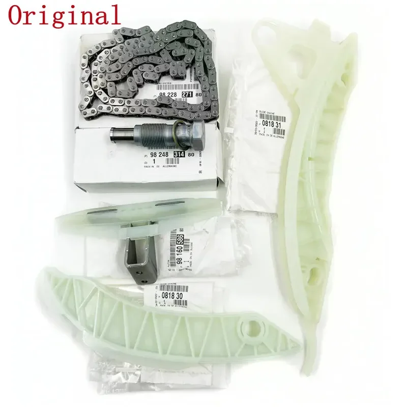

ORIGINAL PARTS 9822827180 9824831480 9816058680 081830 081831 Timing chain kit For Peugeot 308 3008 408 5008 Citroen C4