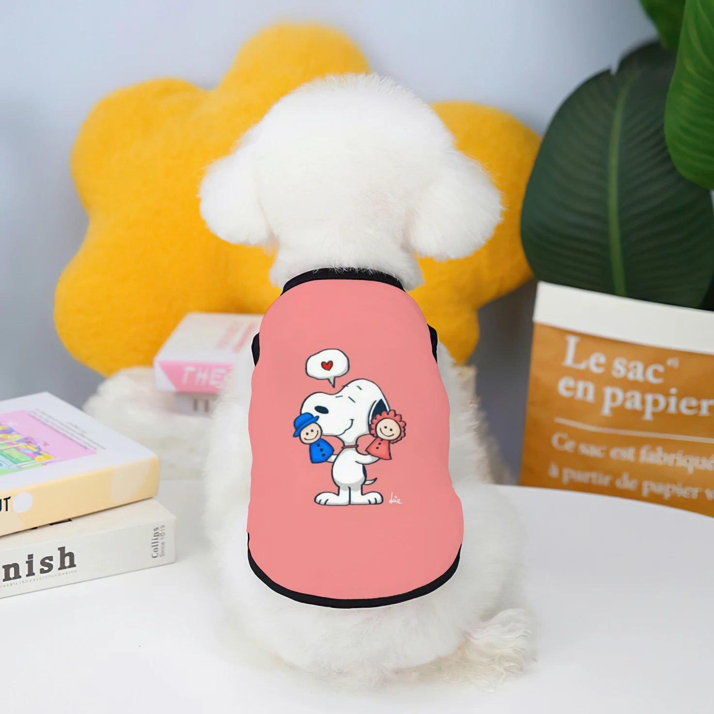 Pet Clothing Summer Disney Snoopy Pet Vest Big Dog Puppy Clothing 2024 Chihuahua Dog Supplies Products Home Garden